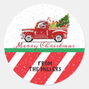 Stickers Camion Père Noël de Noël