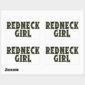 Stickers Camo Green Girl Redneck (Feuille)