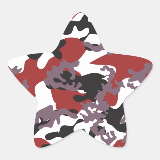 Stickers Camo Rouge personnalisés (Devant)