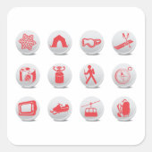 Stickers Camping Et Ski (Devant)