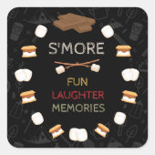 Stickers Camping S'mores (Devant)