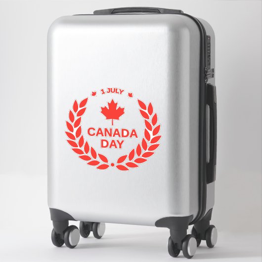 Stickers Canada jour (Sur valise)
