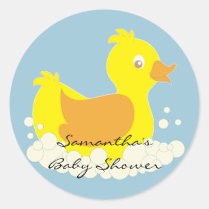 Stickers canard en caoutchouc jaune