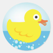 Stickers canard en caoutchouc jaune (Devant)