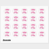 Stickers Cancer du Sein - Ruban rose (Feuille)
