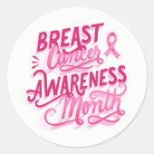 Stickers Cancer du Sein - Ruban rose (Devant)