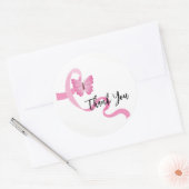 Stickers Cancer du Sein - Ruban rose (Enveloppe)