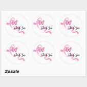 Stickers Cancer du Sein - Ruban rose (Feuille)