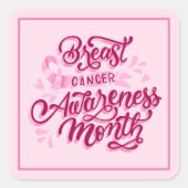 Stickers Cancer du Sein - Ruban rose (Devant)