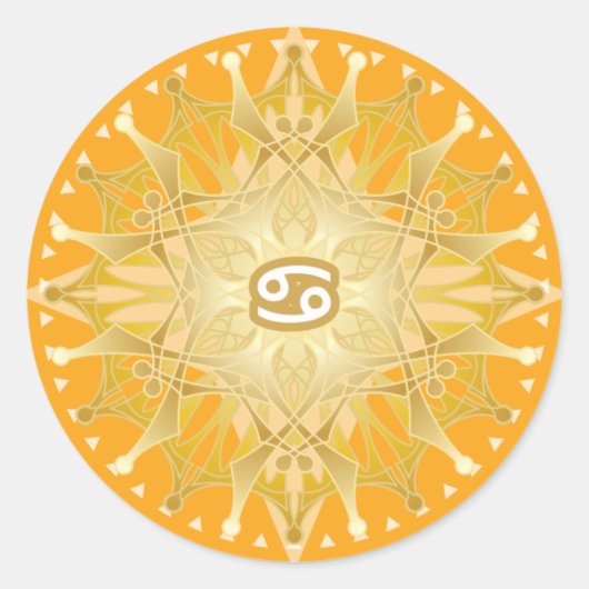 Stickers CANCER Zodiac Mandala (Devant)