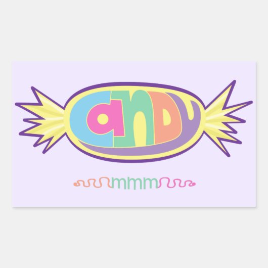 Stickers Candy mmm (Devant)