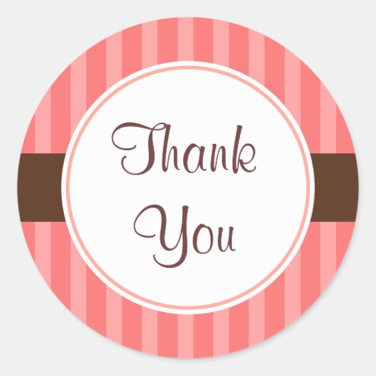 Stickers Candy rose Merci (Devant)