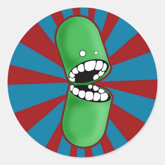 Stickers Capsule verte (Devant)