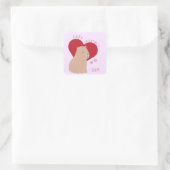 Stickers Capybara de la Saint Valentin en classe (Sac)