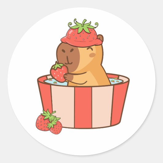 Stickers Capybara | Stickers animaux mignons pour  (Devant)