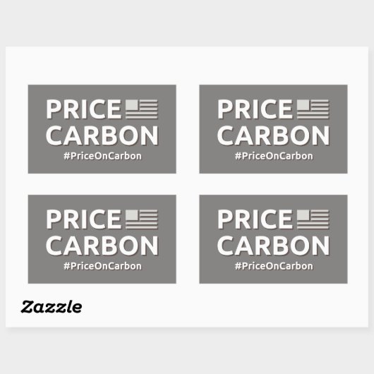 Stickers carbone de prix (Feuille)