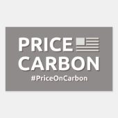 Stickers carbone de prix (Devant)