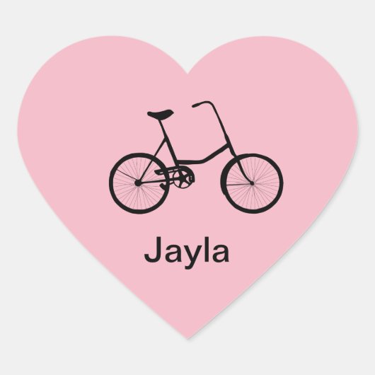 Stickers cardiaques à bicyclette personnalisés (Devant)
