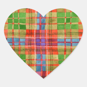 Stickers cardiaques MAC RAE TARTAN