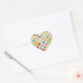Stickers cardiaques QUILT CRAZY (Enveloppe)