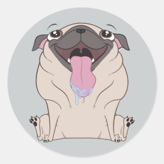Stickers Carlin de dessin à graisse