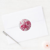 Stickers - Carnation en rouge et blanc (Enveloppe)