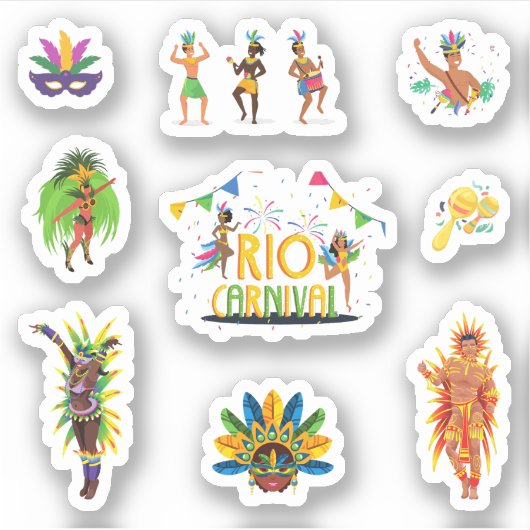 Stickers Carnaval de Rio (Devant)