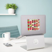 Stickers Carnet de bandes Poinsettia Washi (Ordinateur portable sur le bureau)