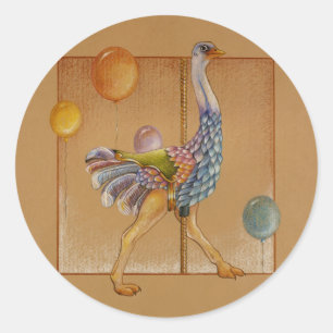 Stickers - Carousel Ostrich