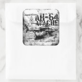Stickers Carré AH-64 Apache (Sac)