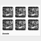 Stickers Carré AH-64 Apache (Feuille)