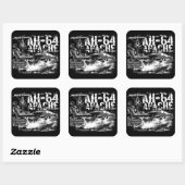 Stickers Carré AH-64 Apache (Feuille)