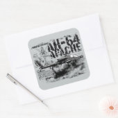 Stickers Carré AH-64 Apache (Enveloppe)