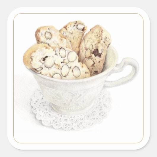 Stickers Carré BISCOTTI 3" (Devant)