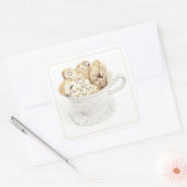 Stickers Carré BISCOTTI 3" (Enveloppe)