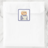 Stickers Carré CHAT COOK (Sac)