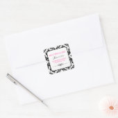 Stickers Carré Chic Damask (Enveloppe)