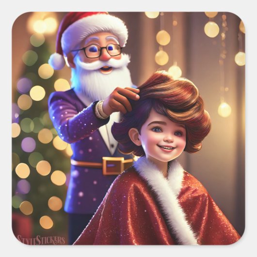 Stickers Carré Classic Round Corner (Devant)