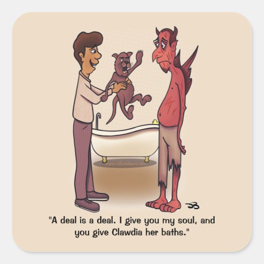 Stickers Carré Clawdia (Devant)