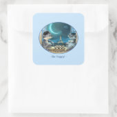 Stickers Carré de nuit Paris - Happy (Sac)