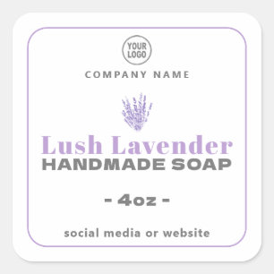 Stickers Carré de savon artisanal Lavender