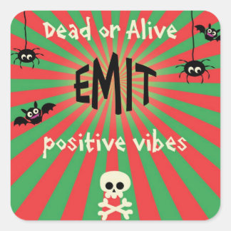 Stickers Carré d'Halloween mignons