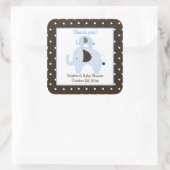 Stickers Carré Dottie Elephant (Bleu) (Sac)