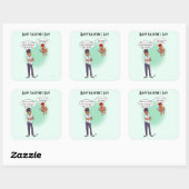 Stickers Carré Earlobes (Feuille)