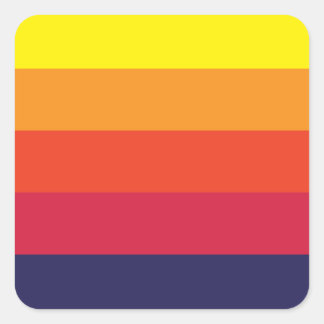 Stickers Carré été le coucher du soleil