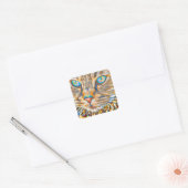 Stickers Carré Fab Cat Art - Glossy (Enveloppe)
