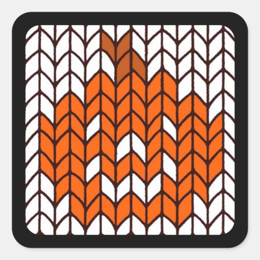 Stickers Carré JACK-O-LANTERN KNIT (Devant)