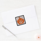 Stickers Carré JACK-O-LANTERN KNIT (Enveloppe)