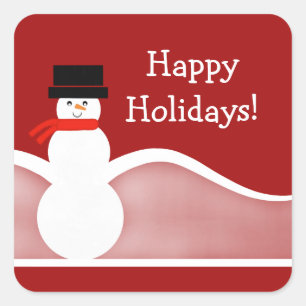 Stickers Carré Jolly Snowman