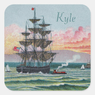 Stickers Carré Martha's Vineyard